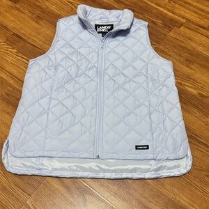 Lands End Puffer Vest L